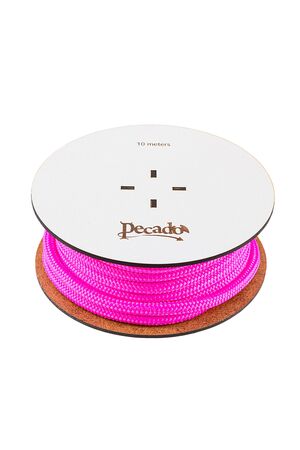 Розовая веревка для шибари на катушке - 10 м.